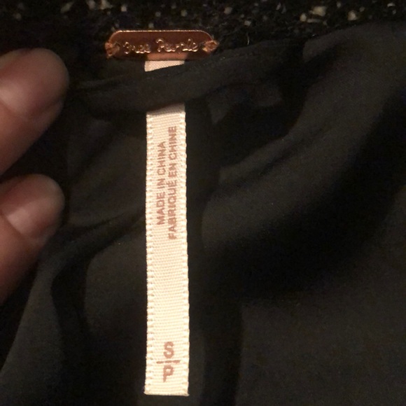 Free People Black/Gray/White Jacket/Sweater - Picture 8 of 9